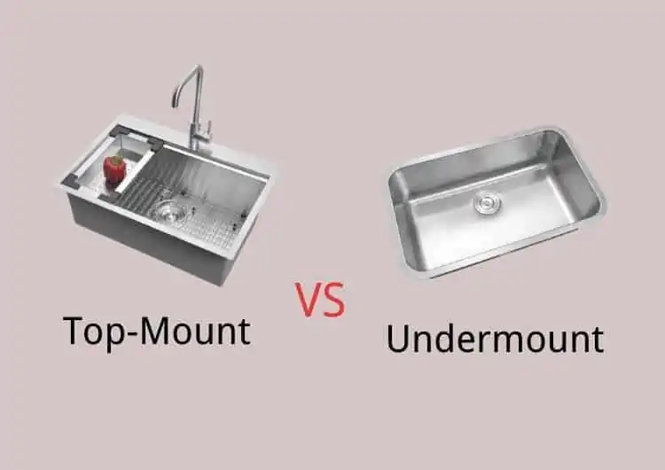 top mount sinks VS undermount sink