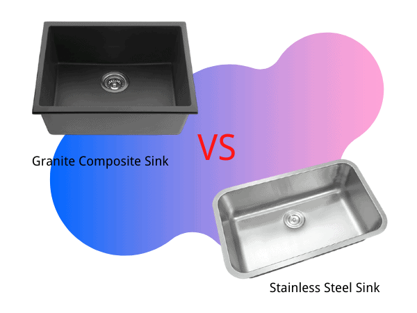 granite composite sink VS stainless steel sink