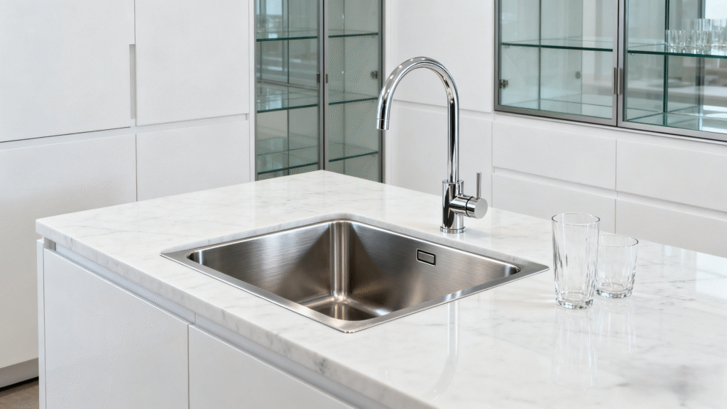 Brushed Finish Kitchen Sink