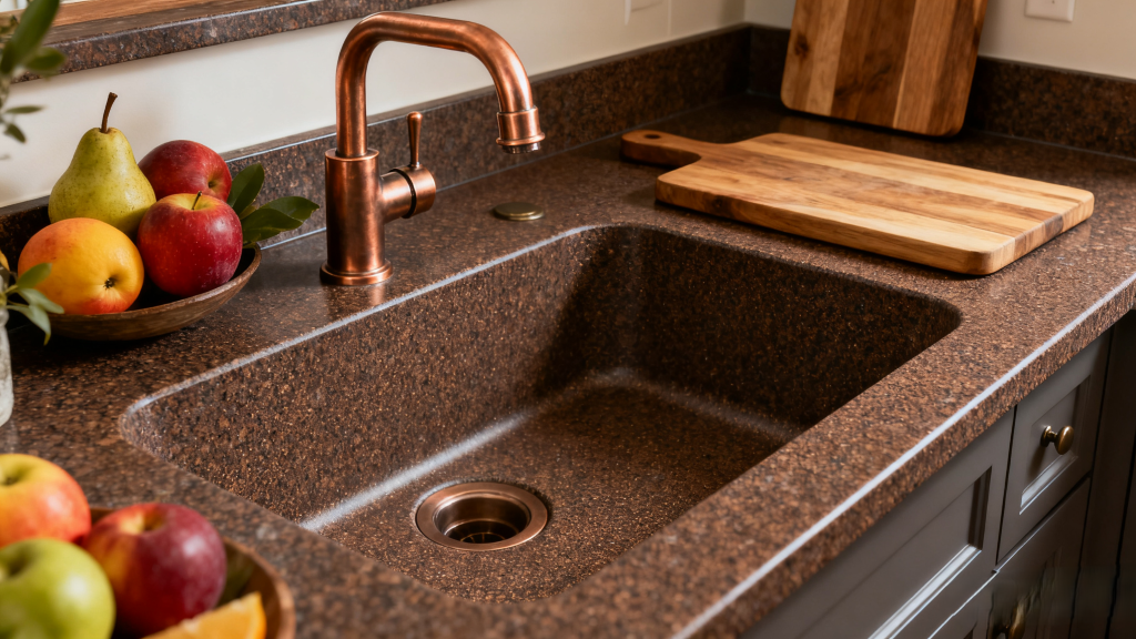 Fine-sand texture Kitchen sink