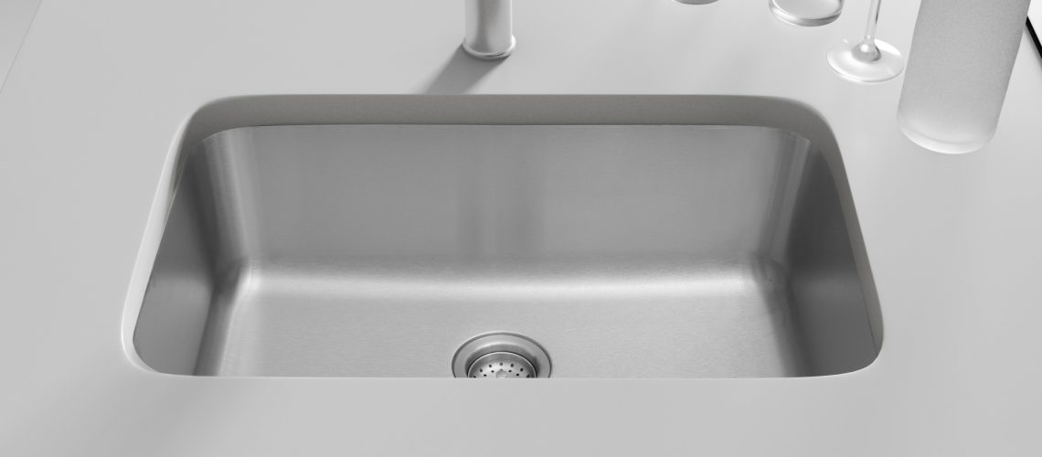 One bowl kitchen sink