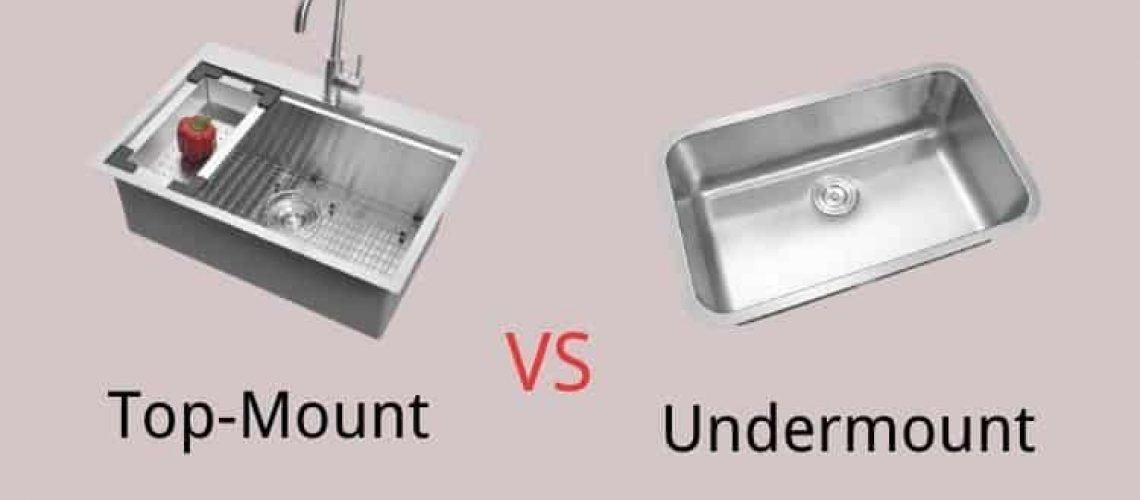 top mount sinks VS undermount sink