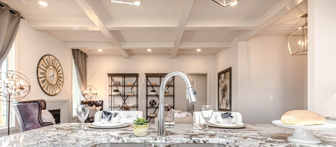 kitchen, island, sink, countertop, house, modern, brown house, brown kitchen, brown island, countertop, countertop, countertop, countertop, countertop